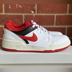 Nike Full Force Men’s White Red Black New Sneakers Lifestyle Shoes